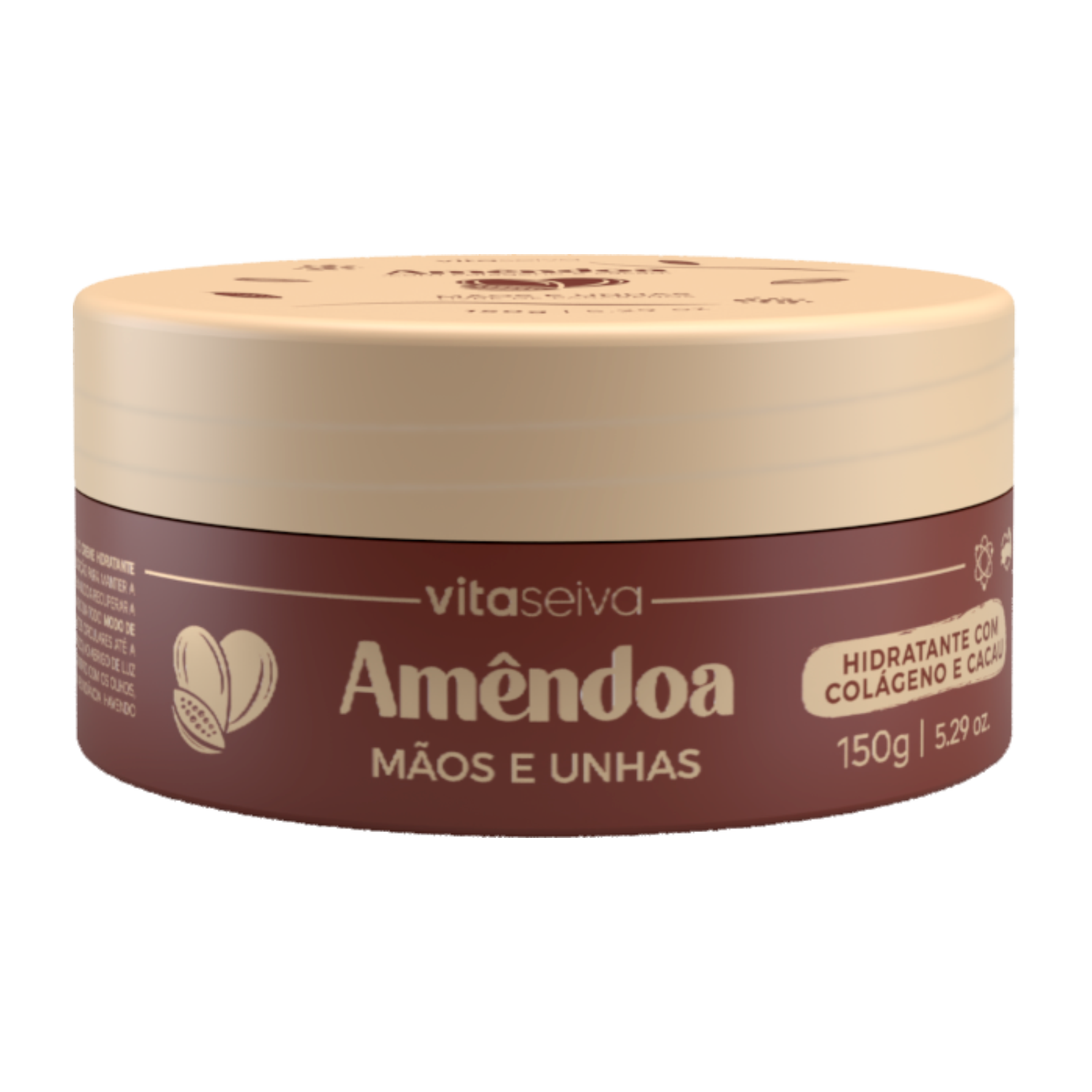Hidratante Mãos e Unhas Amêndoa Vita Seiva 150g
