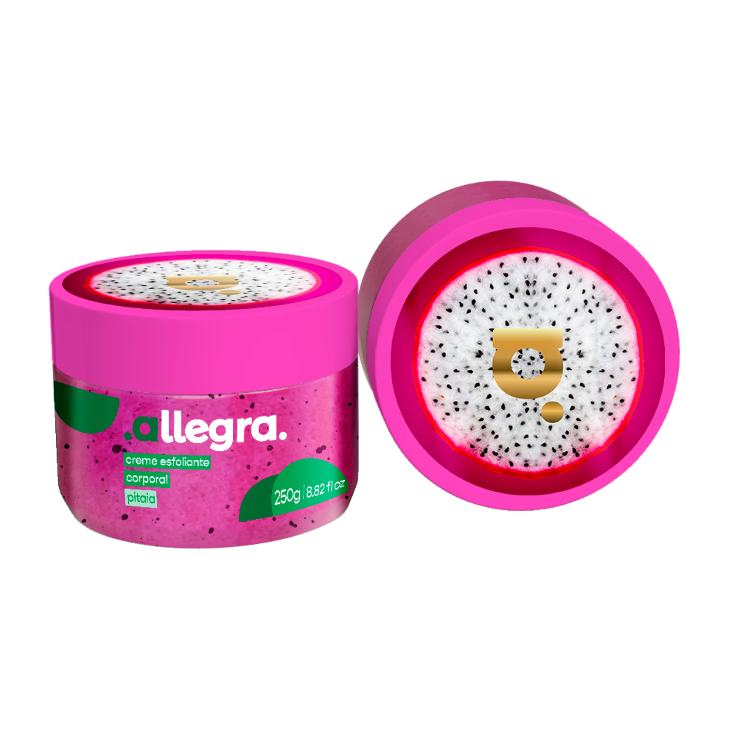 Gel Esfoliante Corpo Rosto Pitaia Allegra 250g