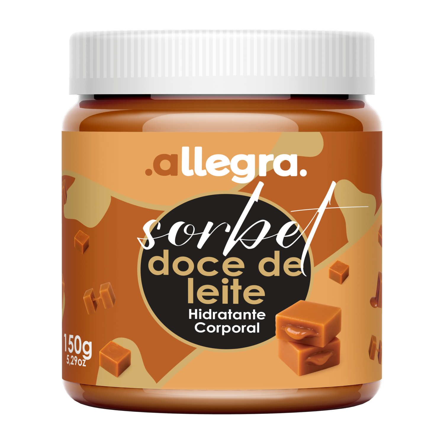 Creme Corporal Sorbet Doce de Leite Allegra 150g