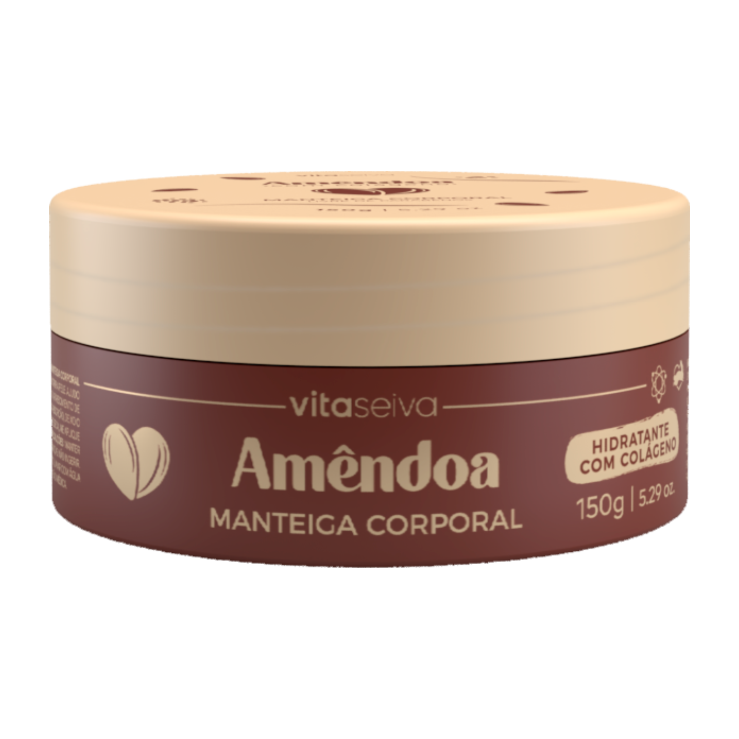 Manteiga Corporal Colágeno Amêndoa Vita Seiva 150g