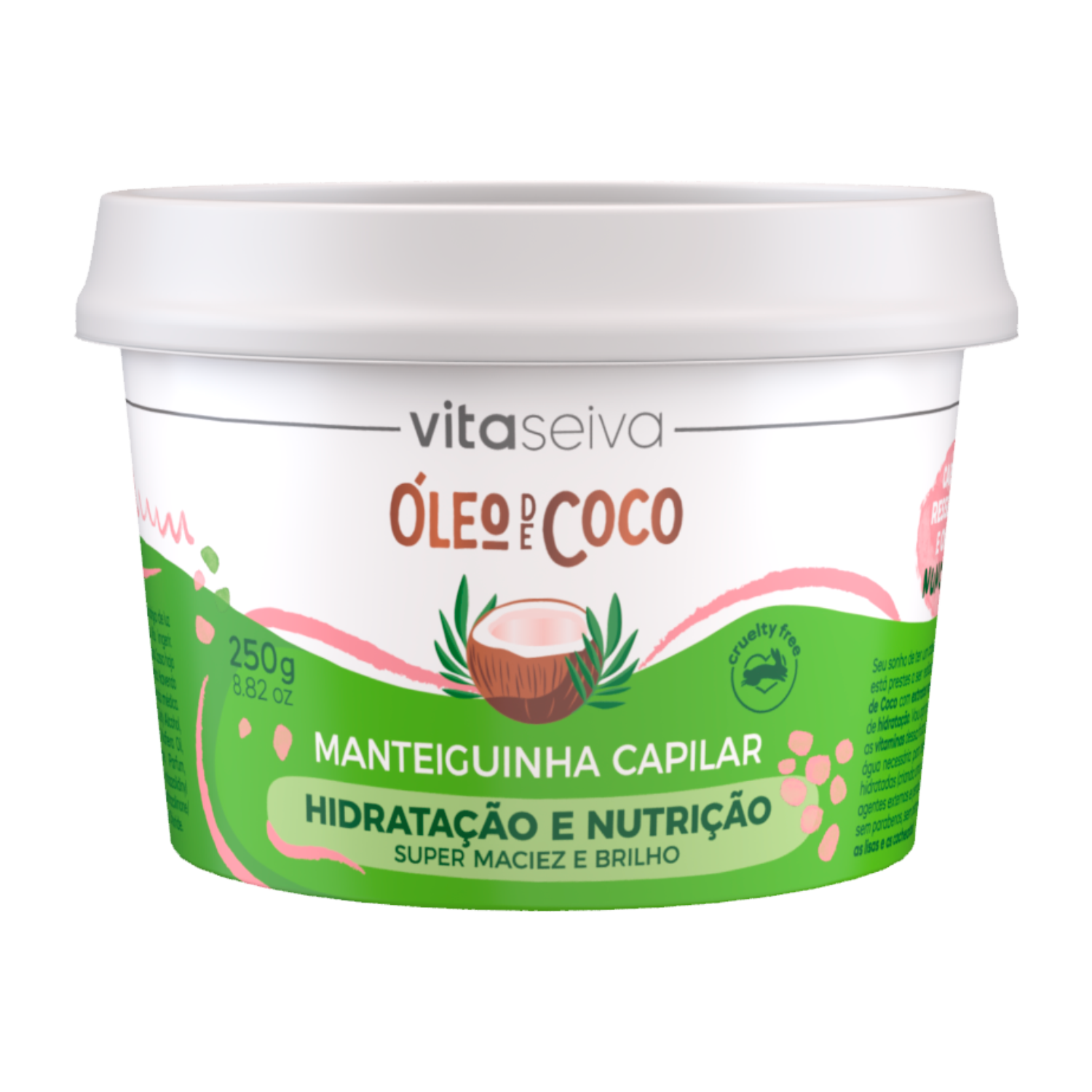 Manteiguinha Capilar Óleo de Coco Vita Seiva 250g