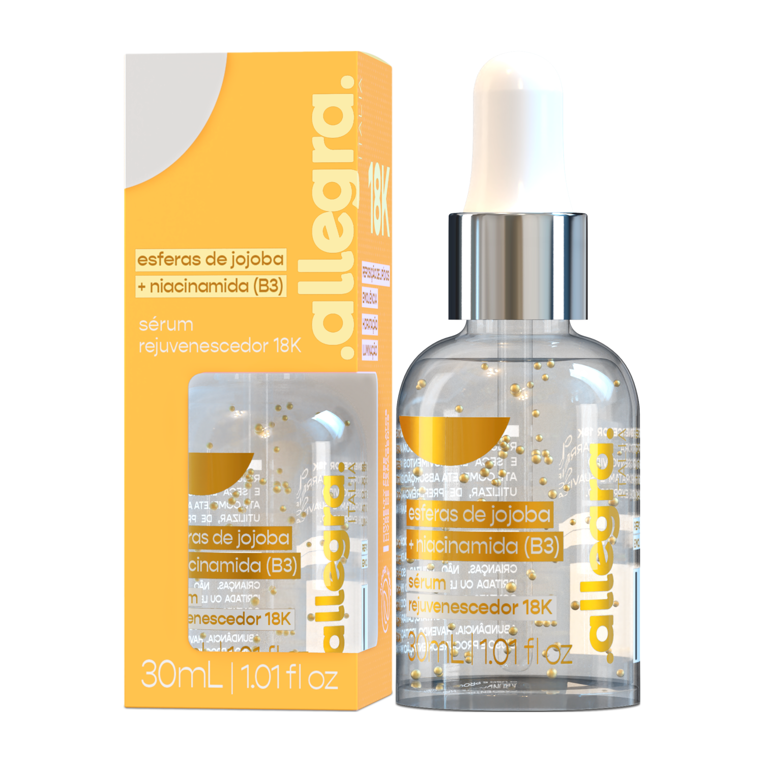 Sérum Rejuvenescedor 18k Skin Care Allegra 30ml