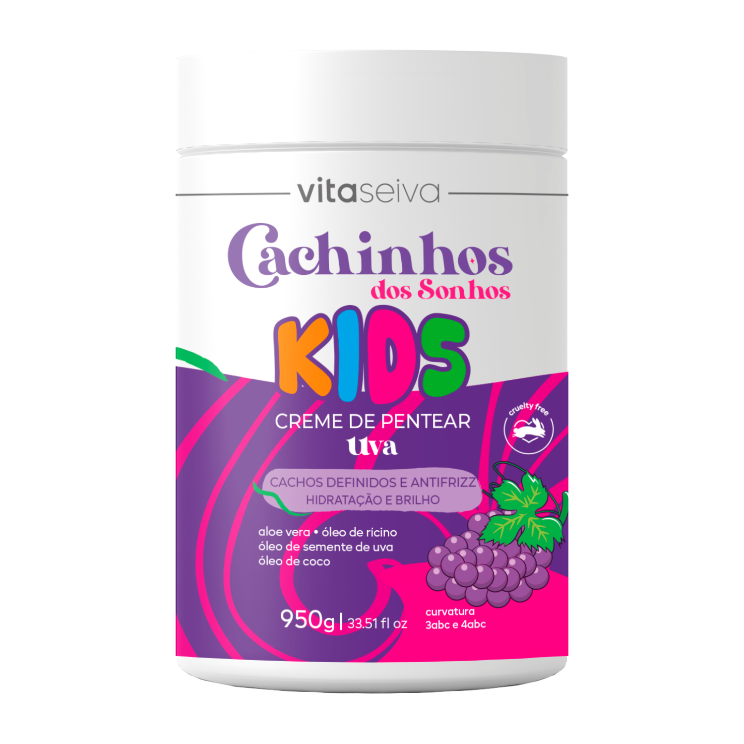 Creme de Pentear Kids Cachinhos dos Sonhos Vita Seiva 950g