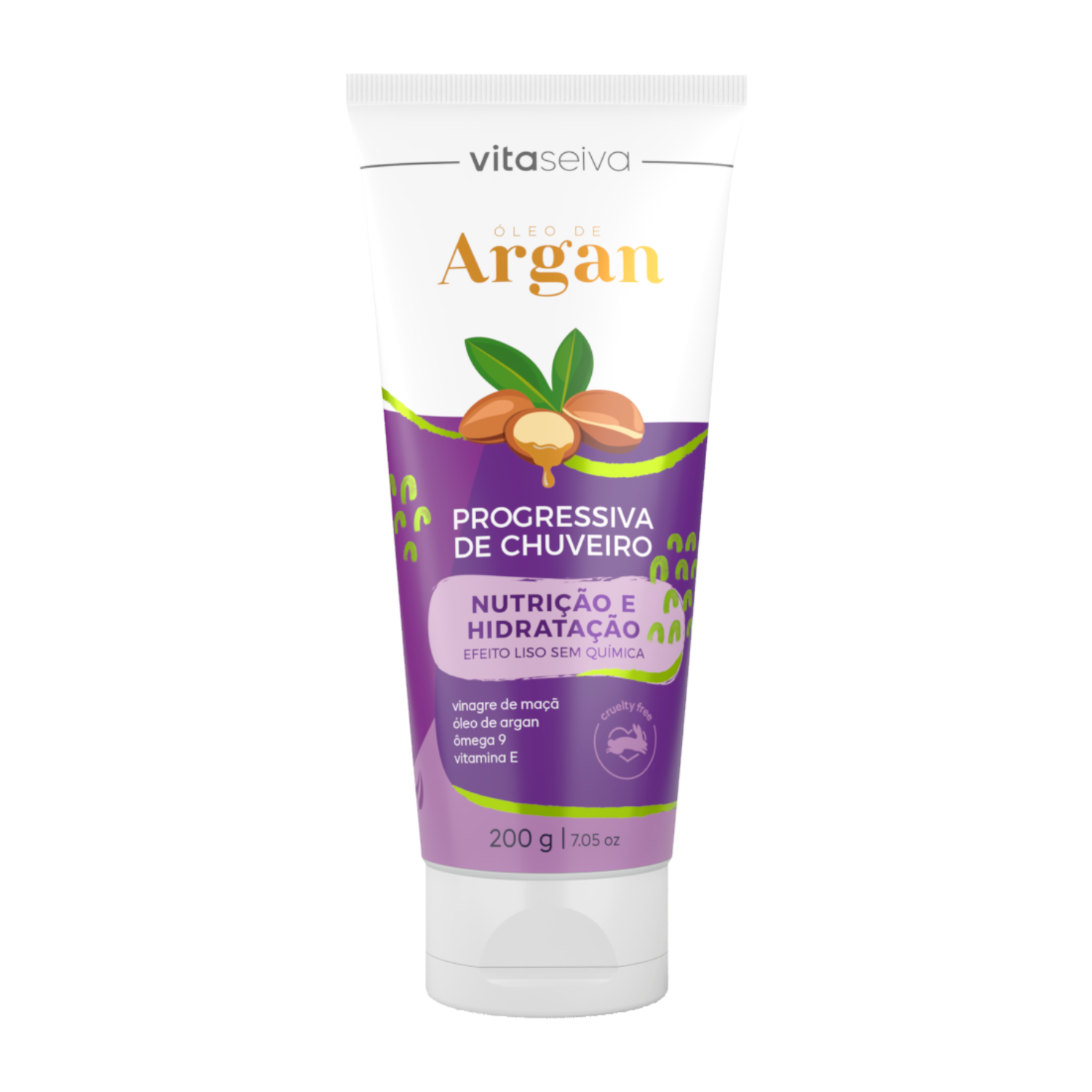 Progressiva de Chuveiro Óleo de Argan Vita Seiva 200g